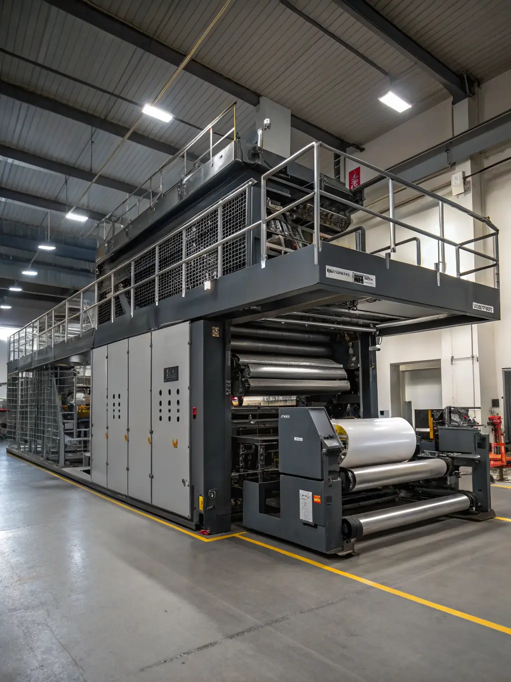 A close-up shot of a printing press in action, highlighting the creation of a new publication by LA COLLECTIVE PHEMES.